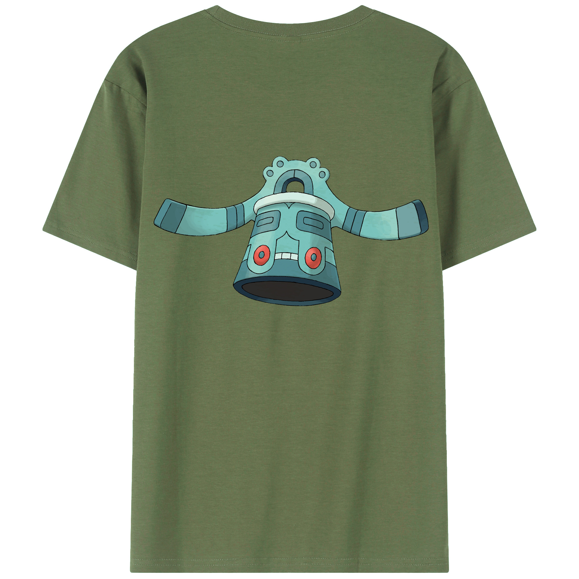 （画像用） ポケットモンスター Pokémon 綿100％ メンズ半袖Tシャツ（バックプリント） 通気性
